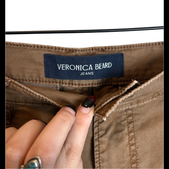 Veronica Beard Mid Rise Sia Classic Chino In Khaki Size 29 (8) - Picture 2 of 4